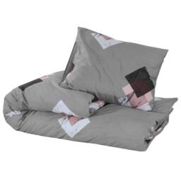 Berkfield Home Duvet Cover Set Grey 200x220 cm Cotton - thumbnail 3