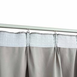 Berkfield Home Elegant Blackout Curtains with Hooks 2 pcs Grey 140x175 cm - thumbnail 4