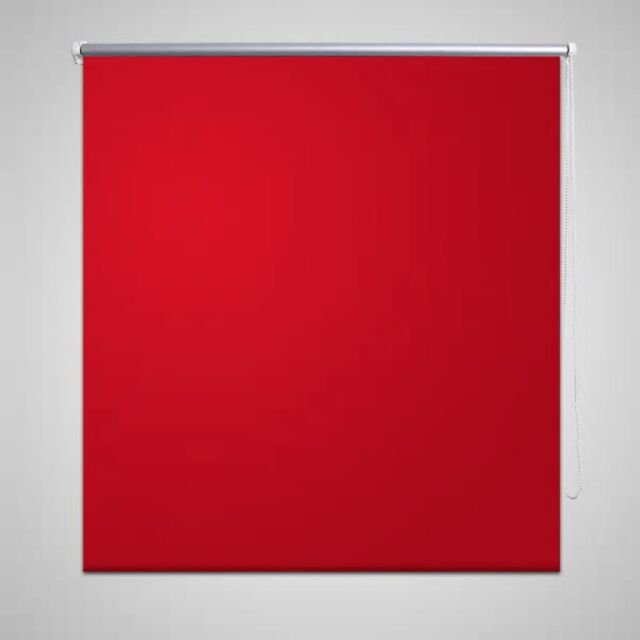 Berkfield Home Roller Blind Blackout 80 x 230 cm Red - image 1