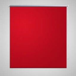 Berkfield Home Roller Blind Blackout 80 x 230 cm Red