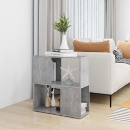 Berkfield Home Book Cabinet Concrete Grey 60x24x63 cm Engineered Wood - Size: 60 x 24 x 63 cm - thumbnail 6