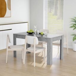 Berkfield Home Dining Table Concrete Grey 140x74.5x76 cm Engineered Wood