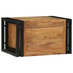 Berkfield Home Modern Wine Rack 46x35x27.5 cm Solid Acacia Wood in Brown - thumbnail 6