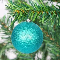Shatchi BAUBLES TURQUOISE 10CM 3PCS SET PVC - thumbnail 4