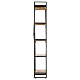 Berkfield Home 5-Tier Bookcase 60x30x180 cm Solid Mango Wood in Brown - Size: 60 x 30 x 180 cm - thumbnail 3