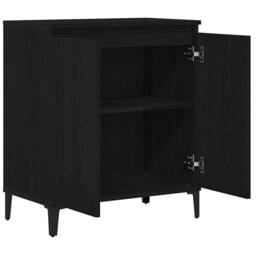 Berkfield Home Sideboard Black Oak 60x35x70 cm Engineered Wood - Size: 60 x 35 x 70 cm - thumbnail 5