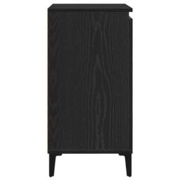 Berkfield Home Sideboard Black Oak 60x35x70 cm Engineered Wood - Size: 60 x 35 x 70 cm - thumbnail 8