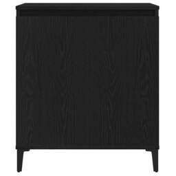 Berkfield Home Sideboard Black Oak 60x35x70 cm Engineered Wood - Size: 60 x 35 x 70 cm - thumbnail 7