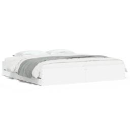 Berkfield Home Modern Bed Frame with Drawers without Mattress White 160x200 cm - thumbnail 3