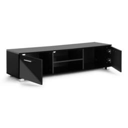 VOGREX Black Gloss Modern TV Stand Fits 50 55 65 Inch TV UK - thumbnail 3