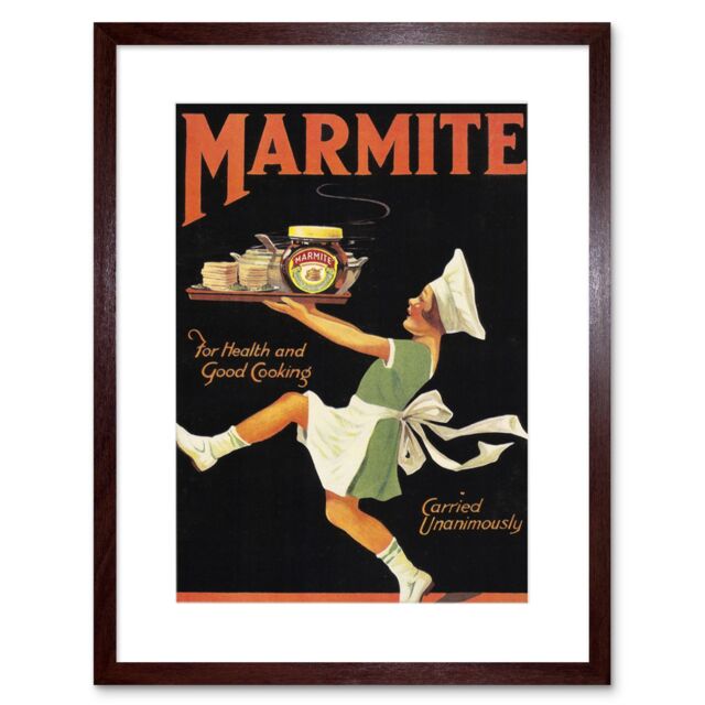 "Artery8 Wall Art Print Food Spread British Health Artwork Framed 9X7 Inch in Brown - Size: W7"" x H9""" - image 1