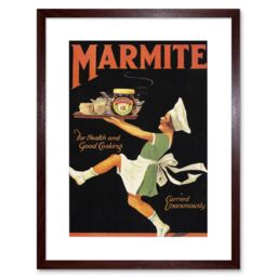 "Artery8 Wall Art Print Food Spread British Health Artwork Framed 9X7 Inch in Brown - Size: W7"" x H9""" - thumbnail 1
