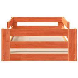 Berkfield Home Bed Frame without Mattress Wax Brown 80x200 cm Solid Wood Pine - thumbnail 4