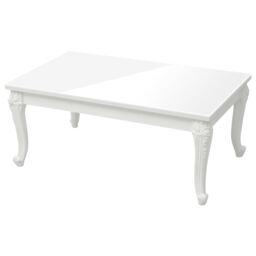 Berkfield Home Coffee Table High Gloss White 100x50x42 cm Engineered Wood - Size: 100 x 50 x 42 cm - thumbnail 2