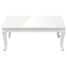 Berkfield Home Coffee Table High Gloss White 100x50x42 cm Engineered Wood - Size: 100 x 50 x 42 cm - thumbnail 3