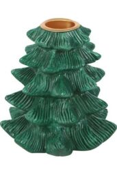 KDMD Green Fir Tree Candle Holder with Taper Candle - thumbnail 3