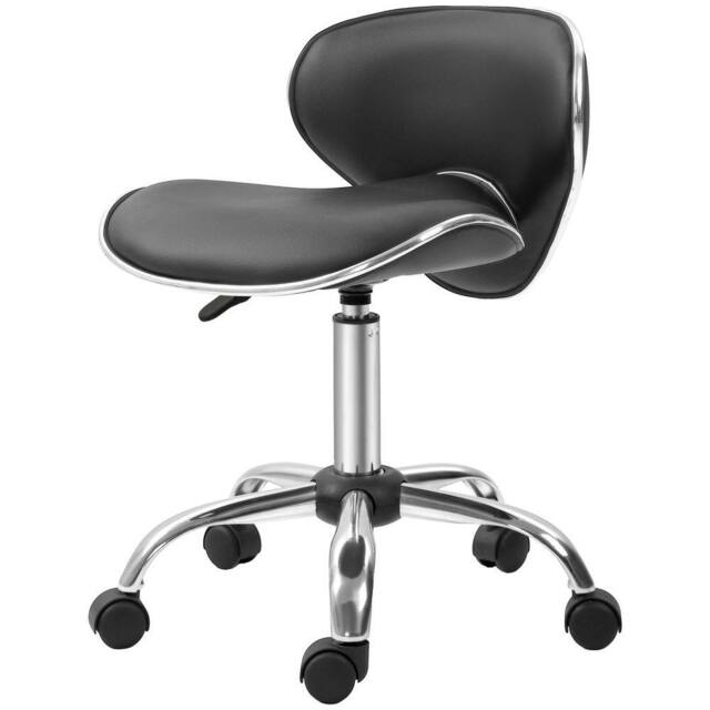 VOGREX Black Rolling Salon Technician Stool - image 1