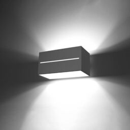 Sollux Lighting Modern Wall Lamp 10x20x12cm 2xLight in Grey - Size: 10 x 20 x 12 cm - thumbnail 3