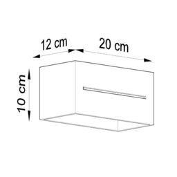 Sollux Lighting Modern Wall Lamp 10x20x12cm 2xLight in Grey - Size: 10 x 20 x 12 cm - thumbnail 5