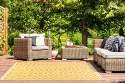 Rugstyle Summer Breeze Outdoor Rug in Gold - Size: 100 cm x 150 cm - thumbnail 1