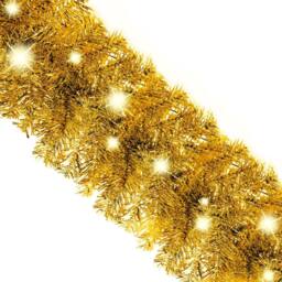 Berkfield Home Cosy Christmas Garland with LED Lights 20 m Gold - thumbnail 5
