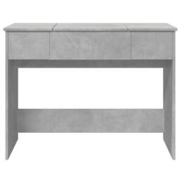 Berkfield Home Modern Dressing Table with Mirror Concrete Grey 100x45x76 cm - Size: 100 x 45 x 76 cm - thumbnail 5