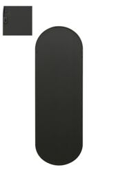 MirrorOutlet Black Metal Framed Double Arched Garden Wall Mirror (180 X 60CM) - Size: 1 Pack - thumbnail 3