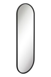 MirrorOutlet Black Metal Framed Double Arched Garden Wall Mirror (180 X 60CM) - Size: 1 Pack - thumbnail 4