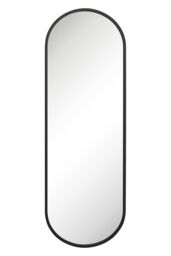 MirrorOutlet Black Metal Framed Double Arched Garden Wall Mirror (180 X 60CM) - Size: 1 Pack - thumbnail 5