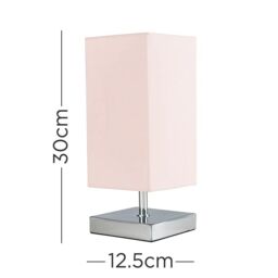 ValueLights Yuko Silver Table LampTouch On/Off - thumbnail 5