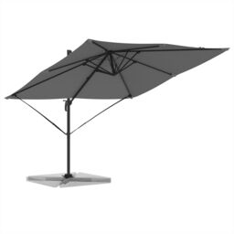 Berkfield Home Cantilever Roma Parasol Anthracite 286x285x265 cm Aluminium - Size: 286 x 285 x 265 cm - thumbnail 3