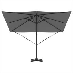 Berkfield Home Cantilever Roma Parasol Anthracite 286x285x265 cm Aluminium - Size: 286 x 285 x 265 cm - thumbnail 5