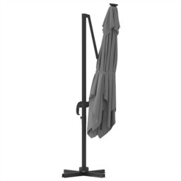 Berkfield Home Cantilever Roma Parasol Anthracite 286x285x265 cm Aluminium - Size: 286 x 285 x 265 cm - thumbnail 7