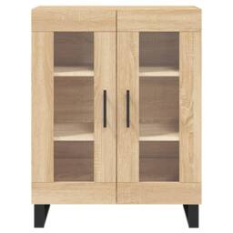 Berkfield Home Highboard Sonoma Oak 69.5x34x180 cm Engineered Wood in Light Tan - thumbnail 8
