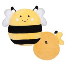 VFM e-Store Wall Decoration Plush Bee Plush Gift Idea 36cm x 37cm Yellow X 1 - Size: 36 cm x 37 cm - thumbnail 1