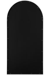 "MirrorOutlet Black Metal Framed Arched Wall Garden Mirror 55"" X 27.5"" (140 X 70CM) - Size: 1 Pack" - thumbnail 3