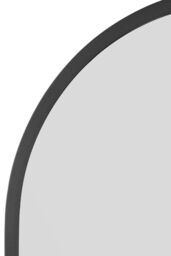 "MirrorOutlet Black Metal Framed Arched Wall Garden Mirror 55"" X 27.5"" (140 X 70CM) - Size: 1 Pack" - thumbnail 4