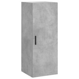 Berkfield Home Highboard Concrete Grey 34.5x34x180 cm Engineered Wood - thumbnail 5