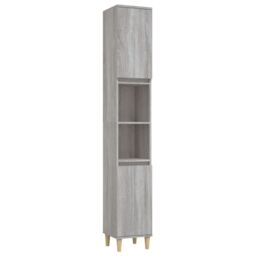 Berkfield Home 3 Piece Bathroom Furniture Set Grey Sonoma Engineered Wood - thumbnail 6