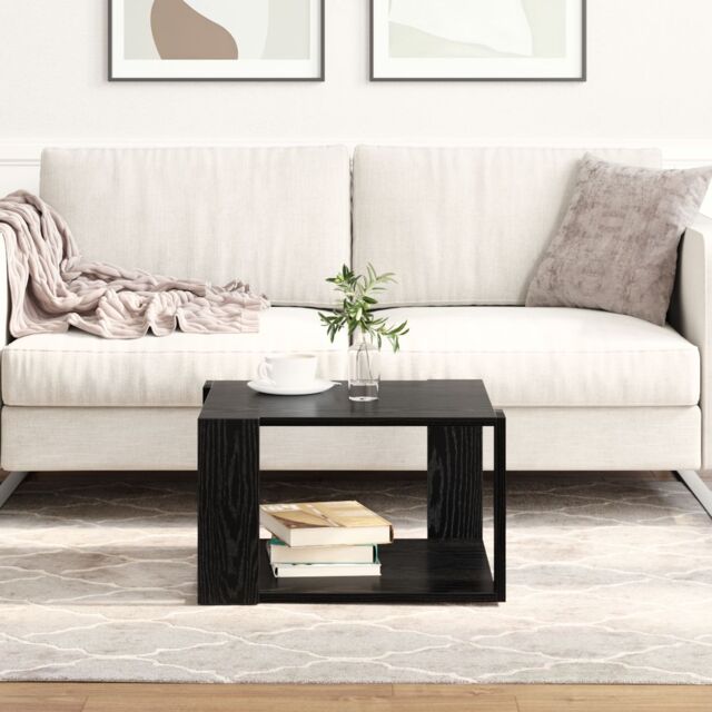 Berkfield Home Coffee Table Black Oak 51, 5x51, 5x30 cm Engineered Wood - image 1