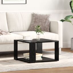 Berkfield Home Coffee Table Black Oak 51, 5x51, 5x30 cm Engineered Wood - thumbnail 4