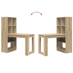 Berkfield Home Sonoma oak 122 x 67 x 145 cm Engineered wood & Particle board in Brown - thumbnail 8