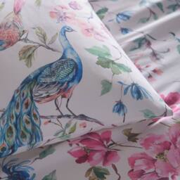 Portfolio Home Selene Floral Birds Duvet Cover Quilt Set With Pillow Case Bedding - Size: Super King - thumbnail 2