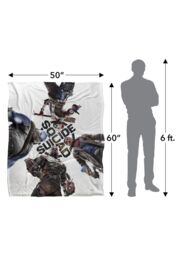 Suicide Squad LOGOVISION :Kill The Justice League Blanket, 152x127 cm Poster Silk TouchBlanket in White - thumbnail 5