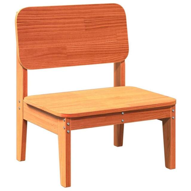 Berkfield Home Beautiful Garden Chairs 2 pcs Wax Brown 60x52.5x72 cm Solid Wood Pine - image 1