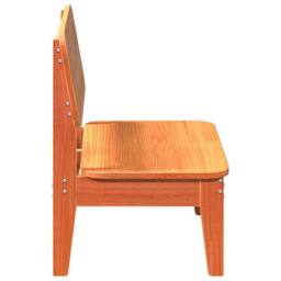 Berkfield Home Beautiful Garden Chairs 2 pcs Wax Brown 60x52.5x72 cm Solid Wood Pine - thumbnail 5
