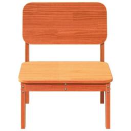 Berkfield Home Beautiful Garden Chairs 2 pcs Wax Brown 60x52.5x72 cm Solid Wood Pine - thumbnail 4