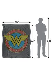 Warner Brothers Wonder Woman Officially Licensed Silky Touch Super Soft Throw Blanket 152 x 127 cm in White - thumbnail 5