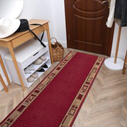 RugsX Anti-Slip Jena Runner in Red - Size: 120 cm x 270 cm - thumbnail 4