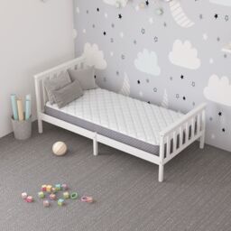 Aspire Kids Bonnell Mattress with OEKO-TEX fabric in White - Size: Small Double - thumbnail 1